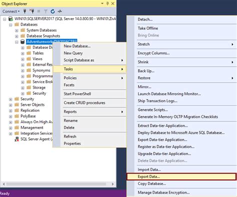 sql server management studio export to excel|sql import data from excel.